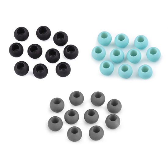 Mărgele mate cu gaură mare, 11x14 mm - Negru (10 Bucăți) Mărgele mate cu gaură mare, 11x14 mm - Negru (10 Bucăți)