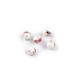 Mărgele porțelan, motiv floral, ø8 mm - Galben narcisă (5 Bucăți) Mărgele porțelan, motiv floral, ø8 mm - Galben narcisă (5 Bucăți)