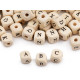Mărgele lemn cubice cu litere, 10x10 mm, cal a-2 a - Natural deschis (4 Saci) Mărgele lemn cubice cu litere, 10x10 mm, cal a-2 a - Natural deschis (4 Saci)