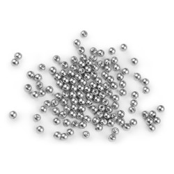 Perle plastic glance, ø4 mm - Gri porumbel (10 Grame)