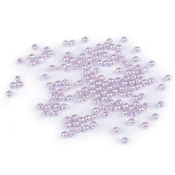 Perle plastic glance, ø4 mm - Mov deschis (10 Grame)