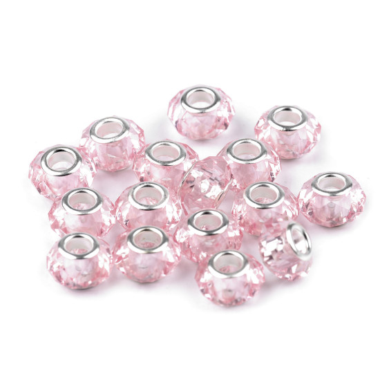 Mărgele fațetate tip pandora, 14,5x9 mm - Transparent (200 Bucăți) Mărgele fațetate tip pandora, 14,5x9 mm - Transparent (200 Bucăți)