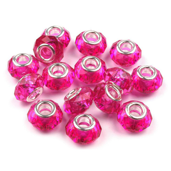 Mărgele fațetate tip pandora, 14,5x9 mm - Transparent (200 Bucăți) Mărgele fațetate tip pandora, 14,5x9 mm - Transparent (200 Bucăți)