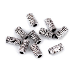 Capete de șnur, ø2 mm - Platinum (100 Bucăți)