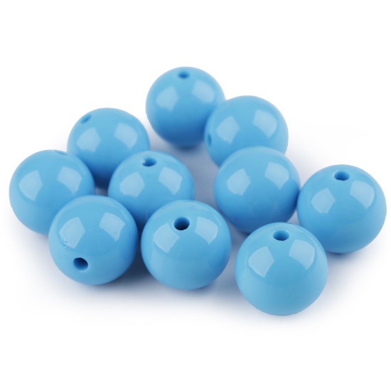 Mărgele din plastic color, ø20 mm - Alb (110 Bucăți) Mărgele din plastic color, ø20 mm - Alb (110 Bucăți)