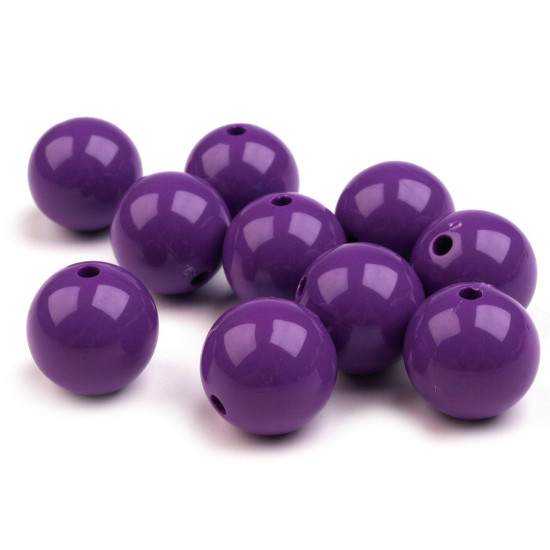 Mărgele din plastic color, ø20 mm - Alb (110 Bucăți) Mărgele din plastic color, ø20 mm - Alb (110 Bucăți)