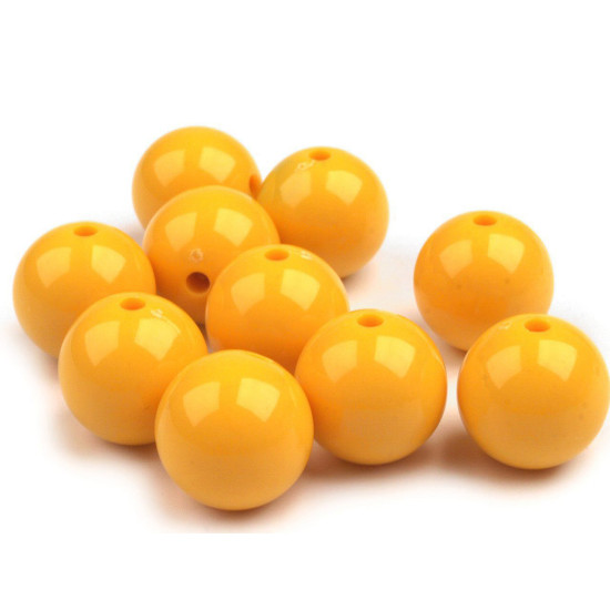 Mărgele din plastic color, ø20 mm - Alb (110 Bucăți) Mărgele din plastic color, ø20 mm - Alb (110 Bucăți)