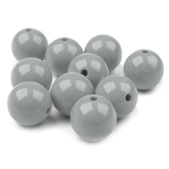 Mărgele din plastic color, ø20 mm - Alb (110 Bucăți) Mărgele din plastic color, ø20 mm - Alb (110 Bucăți)