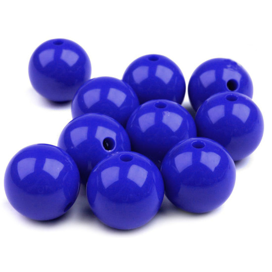 Mărgele din plastic color, ø20 mm - Alb (110 Bucăți) Mărgele din plastic color, ø20 mm - Alb (110 Bucăți)