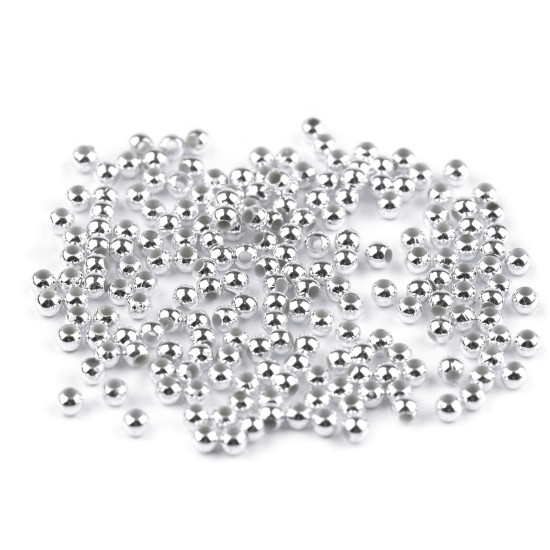 Mărgele plastic glance metalic, ø4 mm - Platinum (100 Grame) Mărgele plastic glance metalic, ø4 mm - Platinum (100 Grame)