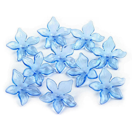 Mărgele floare, ø25 mm - Transparent (800 Bucăți)