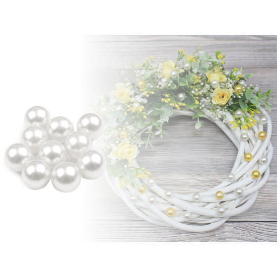 Perle decorative, fără orificiu, ø10 mm - Verde deschis (150 Bucăți) Perle decorative, fără orificiu, ø10 mm - Verde deschis (150 Bucăți)