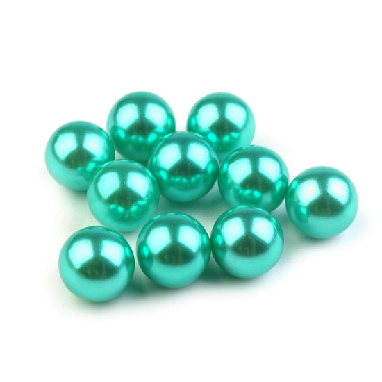 Perle decorative, fără orificiu, ø10 mm - Verde deschis (150 Bucăți) Perle decorative, fără orificiu, ø10 mm - Verde deschis (150 Bucăți)