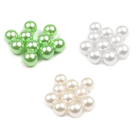 Perle decorative, fără orificiu, ø10 mm - Verde deschis (150 Bucăți) Perle decorative, fără orificiu, ø10 mm - Verde deschis (150 Bucăți)