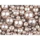 Perle sticlă lucioase, mix mărimi, ø4-12 mm - Mov deschis (50 Grame) Perle sticlă lucioase, mix mărimi, ø4-12 mm - Mov deschis (50 Grame)