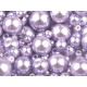 Perle sticlă lucioase, mix mărimi, ø4-12 mm - Mov deschis (50 Grame) Perle sticlă lucioase, mix mărimi, ø4-12 mm - Mov deschis (50 Grame)