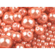Perle sticlă lucioase, mix mărimi, ø4-12 mm - Mov deschis (50 Grame) Perle sticlă lucioase, mix mărimi, ø4-12 mm - Mov deschis (50 Grame)