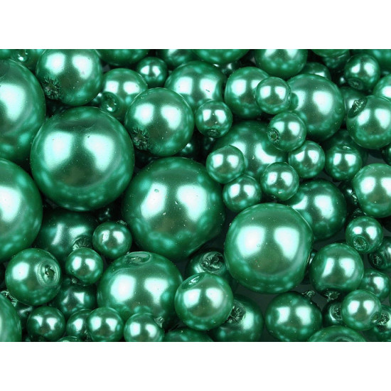 Perle sticlă lucioase, mix mărimi, ø4-12 mm - Mov deschis (50 Grame) Perle sticlă lucioase, mix mărimi, ø4-12 mm - Mov deschis (50 Grame)