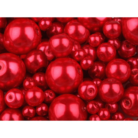 Perle sticlă lucioase, mix mărimi, ø4-12 mm - Mov deschis (50 Grame) Perle sticlă lucioase, mix mărimi, ø4-12 mm - Mov deschis (50 Grame)
