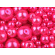 Perle sticlă lucioase, mix mărimi, ø4-12 mm - Mov deschis (50 Grame) Perle sticlă lucioase, mix mărimi, ø4-12 mm - Mov deschis (50 Grame)