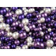 Perle sticlă lucioase, mix mărimi și culori, ø4-12 mm - Mix (500 Grame)