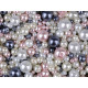 Perle sticlă lucioase, mix mărimi și culori, ø4-12 mm - Mix (500 Grame)