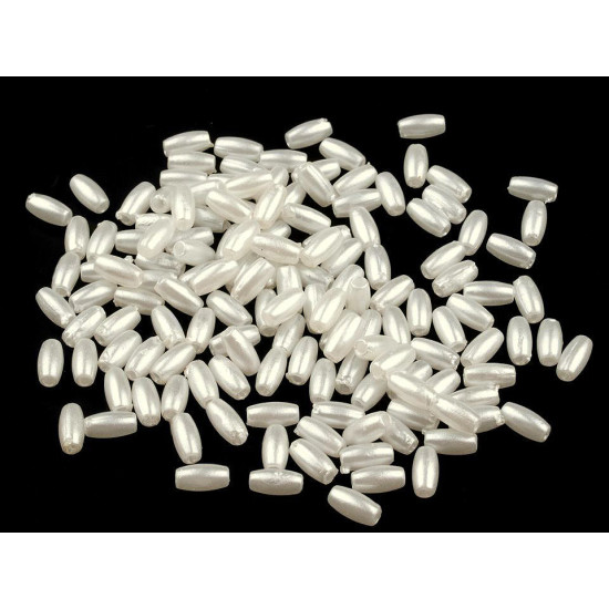 Mărgele sidefate bob de orez, 3x6 mm - Auriu (250 Grame) Mărgele sidefate bob de orez, 3x6 mm - Auriu (250 Grame)