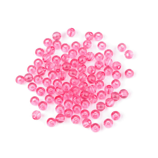 Mărgele rotunde transparent, ø6 mm - Roșu (500 Grame) Mărgele rotunde transparent, ø6 mm - Roșu (500 Grame)