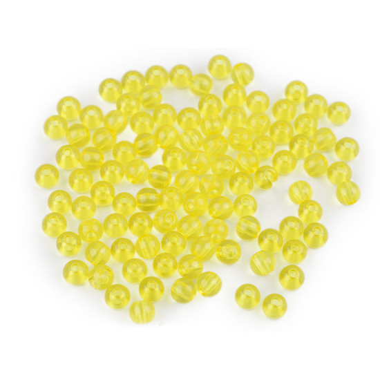 Mărgele rotunde transparent, ø6 mm - Roșu (500 Grame) Mărgele rotunde transparent, ø6 mm - Roșu (500 Grame)