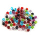 Mărgele rotunde transparent, ø6 mm - Roșu (500 Grame) Mărgele rotunde transparent, ø6 mm - Roșu (500 Grame)