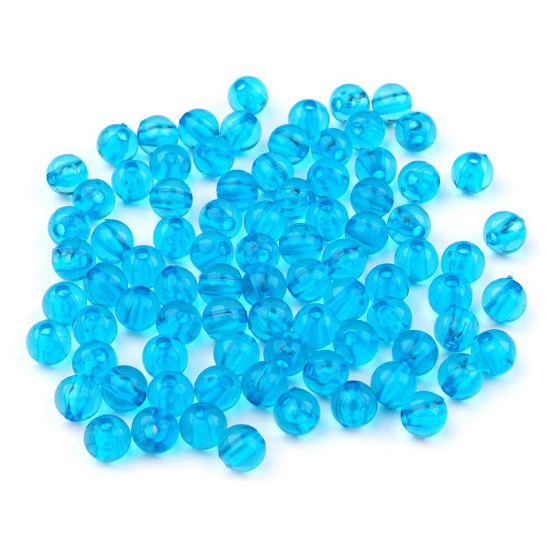 Mărgele rotunde transparent, ø6 mm - Roșu (500 Grame) Mărgele rotunde transparent, ø6 mm - Roșu (500 Grame)