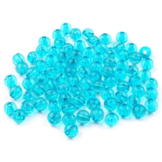 Mărgele rotunde transparent, ø6 mm - Roșu (500 Grame) Mărgele rotunde transparent, ø6 mm - Roșu (500 Grame)