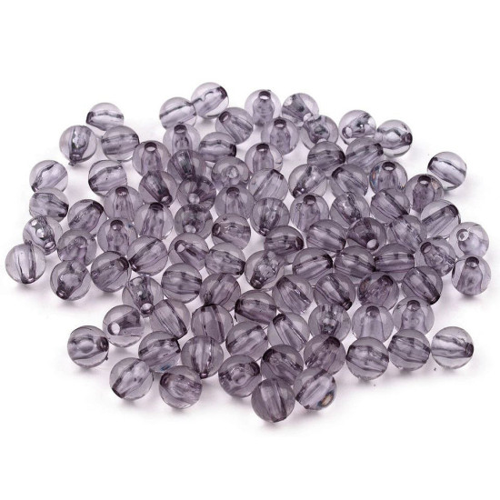 Mărgele rotunde transparent, ø6 mm - Roșu (500 Grame) Mărgele rotunde transparent, ø6 mm - Roșu (500 Grame)