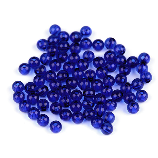 Mărgele rotunde transparent, ø6 mm - Roșu (500 Grame) Mărgele rotunde transparent, ø6 mm - Roșu (500 Grame)