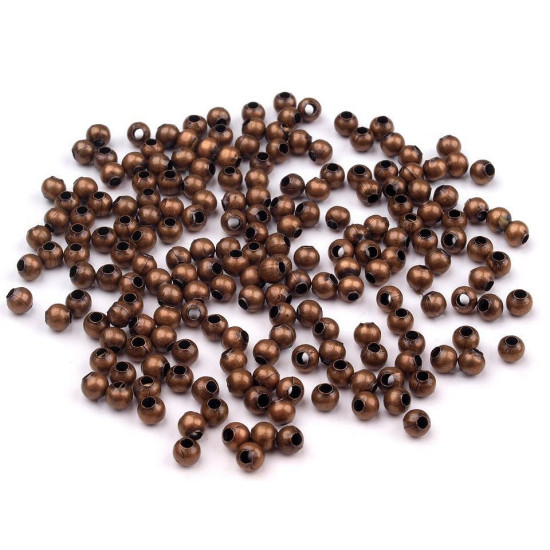 Mărgele metalice, ø3 mm - Argintiu deschis (500 Grame) Mărgele metalice, ø3 mm - Argintiu deschis (500 Grame)