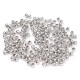 Mărgele metalice, ø3 mm - Argintiu deschis (500 Grame) Mărgele metalice, ø3 mm - Argintiu deschis (500 Grame)