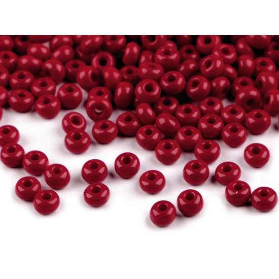 Mărgele nisip preciosa, 6/0 - 4mm - Roșu (20 Grame) Mărgele nisip preciosa, 6/0 - 4mm - Roșu (20 Grame)