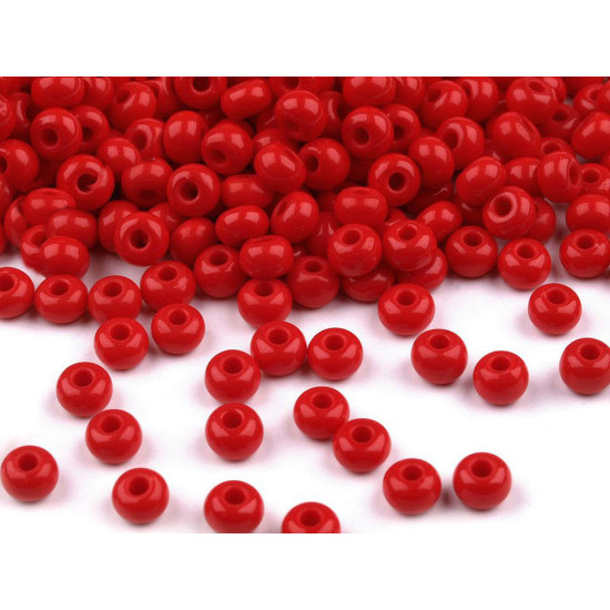 Mărgele nisip preciosa, 6/0 - 4mm - Roșu (20 Grame) Mărgele nisip preciosa, 6/0 - 4mm - Roșu (20 Grame)