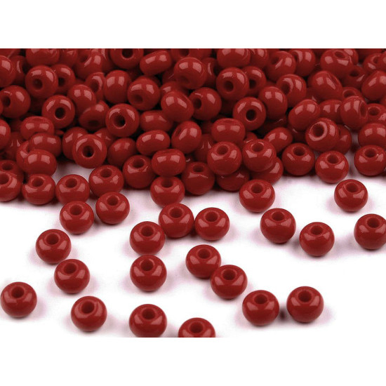 Mărgele nisip preciosa, 6/0 - 4mm - Roșu (20 Grame) Mărgele nisip preciosa, 6/0 - 4mm - Roșu (20 Grame)
