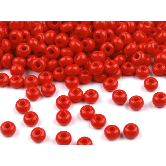 Mărgele nisip preciosa, 6/0 - 4mm - Roșu (20 Grame) Mărgele nisip preciosa, 6/0 - 4mm - Roșu (20 Grame)