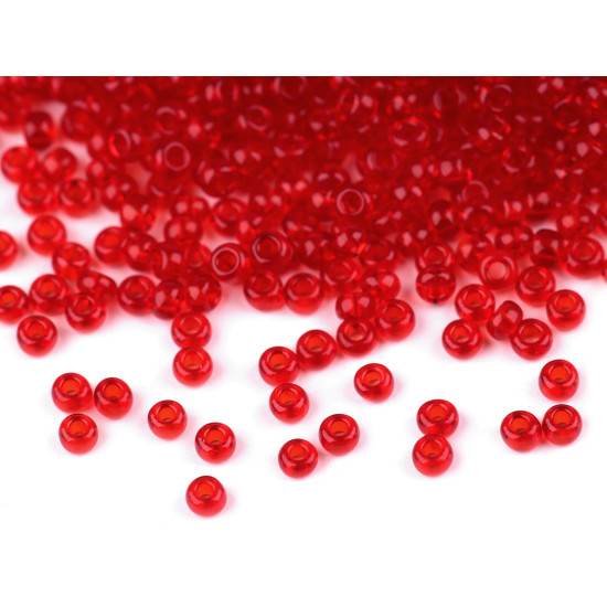 Mărgele nisip preciosa, 11/0 - 2mm - Roșu închis (200 Grame) Mărgele nisip preciosa, 11/0 - 2mm - Roșu închis (200 Grame)