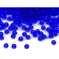 Mărgele nisip preciosa, 8/0 - 3mm - Albastru cobalt (20 Grame)