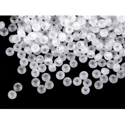 Mărgele nisip preciosa, 8/0 - 3mm - Alb (20 Grame)