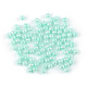 Perle sticlă lucioase, ø6 mm - Alb (1000 Grame)
