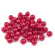Perle sticlă lucioase, ø6 mm - Alb (1000 Grame)