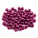 Perle sticlă lucioase, ø6 mm - Alb (1000 Grame)