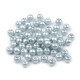 Perle sticlă lucioase, ø6 mm - Alb (1000 Grame)