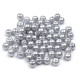 Perle sticlă lucioase, ø6 mm - Alb (1000 Grame)
