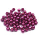 Perle sticlă lucioase, ø6 mm - Alb (1000 Grame)