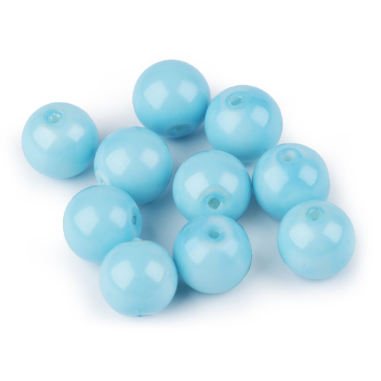 Perle sticlă lucioase, ø10 mm - Alb (1000 Grame) Perle sticlă lucioase, ø10 mm - Alb (1000 Grame)